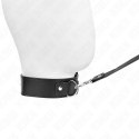 KINK Obroża z paskiem czarna, regulacja 32-50 cm, długość 116 cm