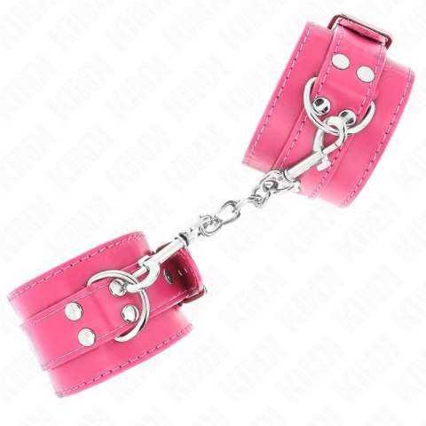 KINK Opaski na nadgarstki Malinowa Roża, regulowane, 20-28 cm, wyściołka