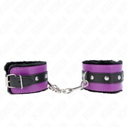 KINK Premium Zabezpiecznik na Nadgarstki Czarny-Fioletowy Regulowany 17-29cm