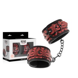 BEGME Kajdanki Premium Red Edition z neoprenową wyściołką, regulowane