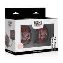 BEGME Kajdanki Premium Red Edition z neoprenową wyściołką, regulowane
