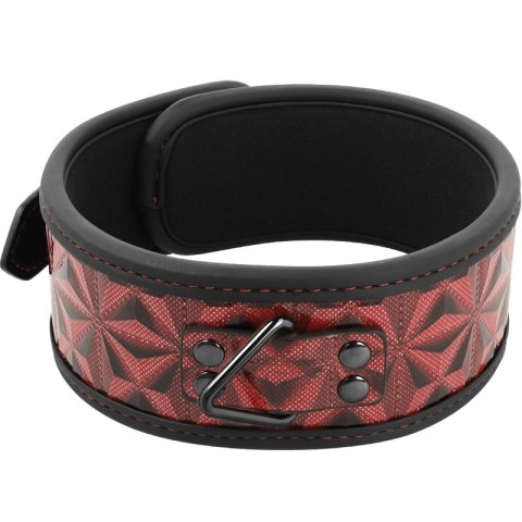 BEGME Premium Collar Red Edition z wegańskiej skory i neoprenu