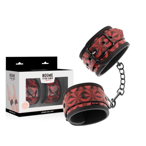 Begme Mankiety na Kostki Premium Red Edition z Wyściołką Neoprenową