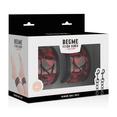 Begme Mankiety na Kostki Premium Red Edition z Wyściołką Neoprenową