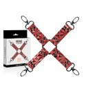 Begme Red Edition - krawat z wegańskiej skory premium, neoprenowa podszewka
