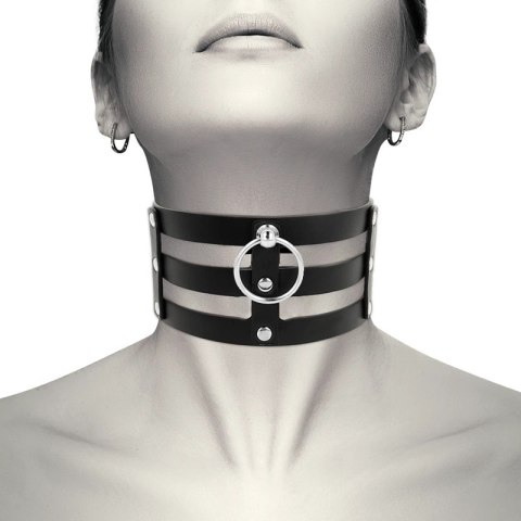 Coquette Chic Desire Choker czarny, regulowany, wegańska skora 38cm