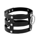 Coquette Chic Desire Choker czarny, regulowany, wegańska skora 38cm