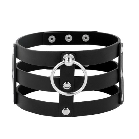 Coquette Chic Desire Choker czarny, regulowany, wegańska skora 38cm