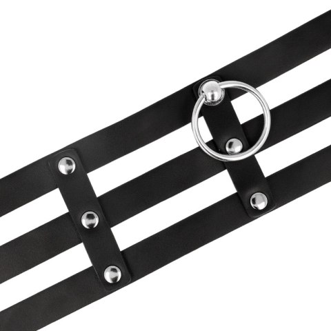 Coquette Chic Desire Choker czarny, regulowany, wegańska skora 38cm