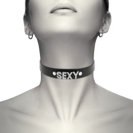 Coquette Chic Desire Choker z wegańskiej skory, czarny, uniwersalny rozmiar