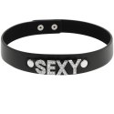 Coquette Chic Desire Choker z wegańskiej skory, czarny, uniwersalny rozmiar