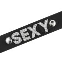 Coquette Chic Desire Choker z wegańskiej skory, czarny, uniwersalny rozmiar