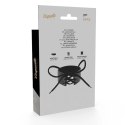 Coquette Chic Desire Choker z wegańskiej skory, regulowany, czarny