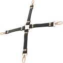 Coquette Chic Desire Fantasy krawat z wegańskiej skory, czarny