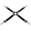 Coquette Chic Desire Fantasy krawat z wegańskiej skory, czarny