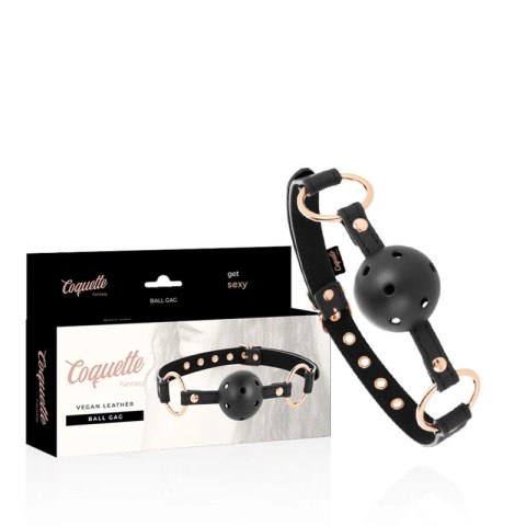 Coquette Chic Desire Fantasy oddychający knebel, skora wegańska 66cm