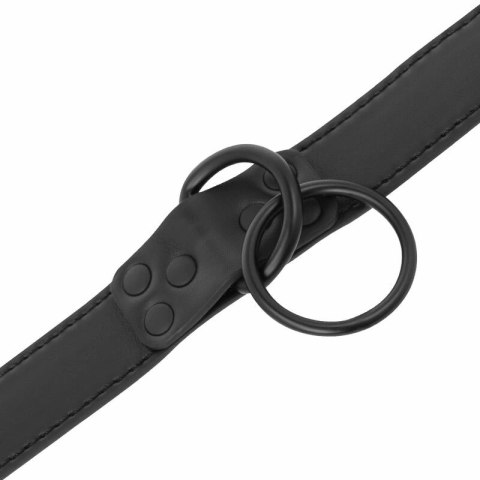 Darkness Czarny Kołnierz z Łańcuchem Neopren Puleather Regulowany
