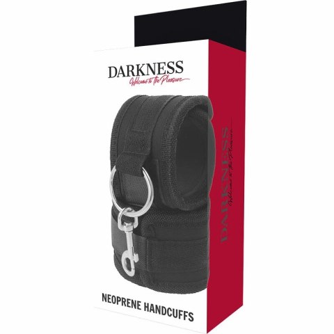 Darkness Kajdanki Neoprenowe Regulowane Komfortowa Wyściołka