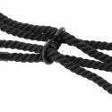 Darkness - Mankiety linowe na kostki, 100% bawełna, 160 cm, czarne
