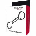 Darkness - Mankiety linowe na kostki, 100% bawełna, 160 cm, czarne