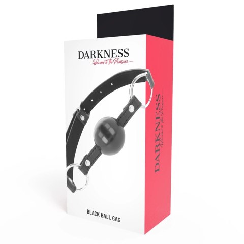 Darkness Model Gag - Czarna kulka, regulowany pasek, uniwersalny rozmiar