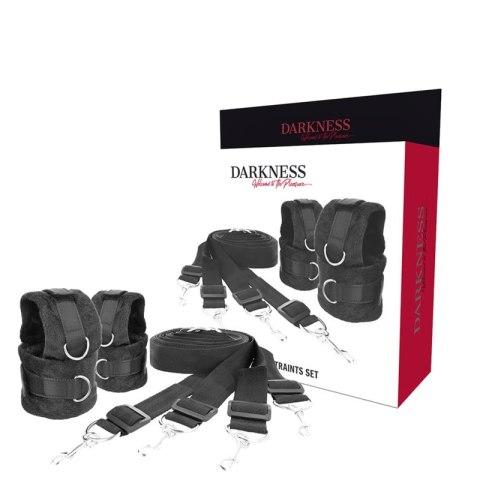 Darkness Zestaw do Mocowania Łożka - Uniwersalne Krawaty Neoprenowe