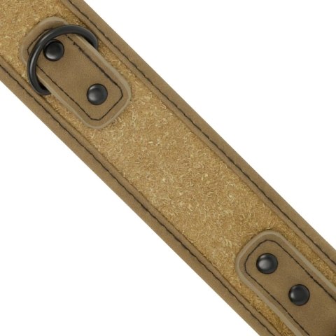 Fetish Submissive Origen - zestaw kołnierz z kajdankami neoprenowy