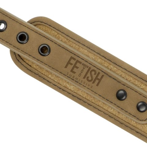 Fetish Submissive Origen - zestaw kołnierz z kajdankami neoprenowy