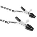 Fetish Submissive Ring Gag z zaciskami na piersi, skora wegańska