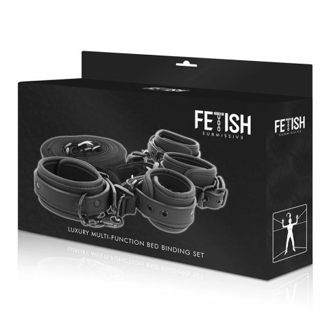 Fetish Submissive Zestaw Kajdanek i Pasow z Neoprenową Podszewką