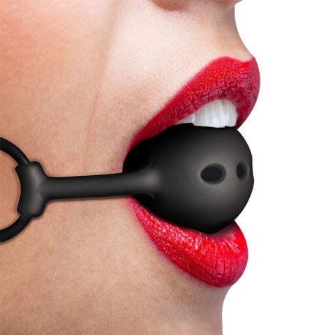 Fetish Submissive silikonowy knebel oddychający z regulacją 4,1 cm