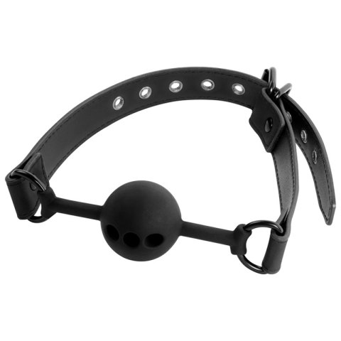 Fetish Submissive silikonowy knebel oddychający z regulacją 4,1 cm