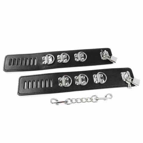 OHMAMA Fetish - Regulowane zabezpieczenia kostek PVC/metal 21-28 cm
