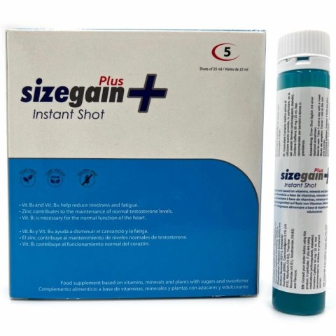 500 Cosmetics SizeGain Plus Shot Suplement dla Mężczyzn 5x25ml