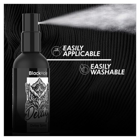BLACK HOLE Study Forte Spray opoźniający 30ml, wodny, podrożny