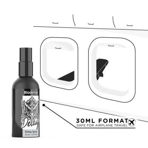 BLACK HOLE Study Forte Spray opoźniający 30ml, wodny, podrożny