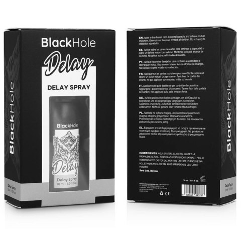 BLACK HOLE Study Forte Spray opoźniający 30ml, wodny, podrożny