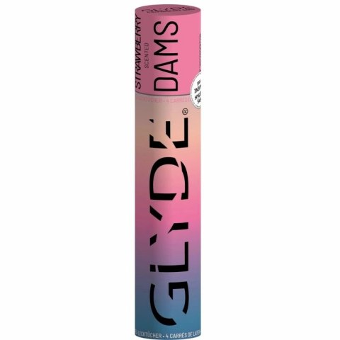 Glyde Sheer Glyde Dam Truskawkowy 25x15 cm Lateksowy Arkusz Barierowy