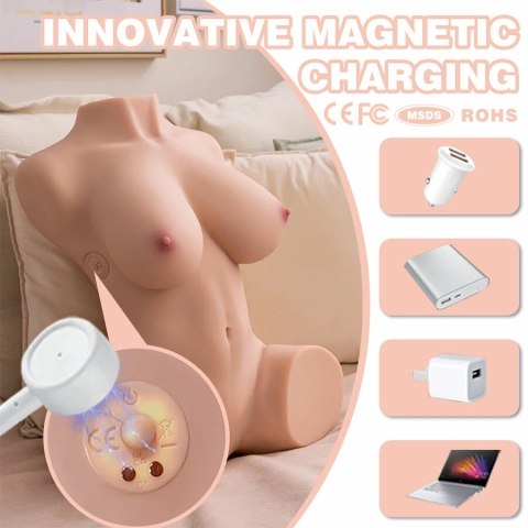 XISE DANIA Torso anatomiczny 52 cm z funkcją ruchu i wibracjami