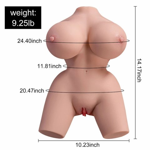 XISE FRIEDA Torso anatomiczny z systemem wibracji i ruchu 36 cm
