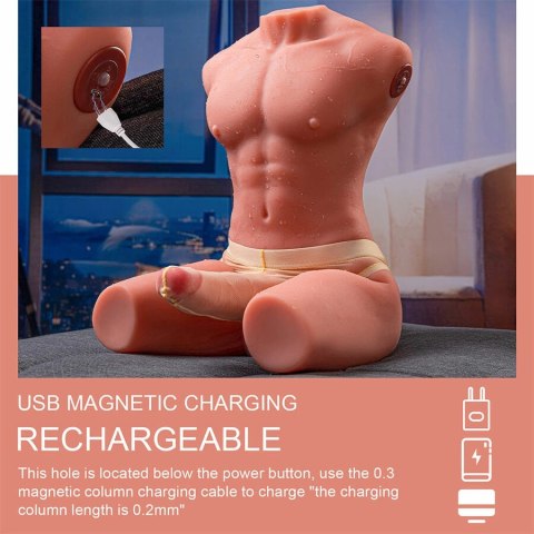 XISE Jason anatomiczny tors męski z systemem ruchu i wibracji 55 cm