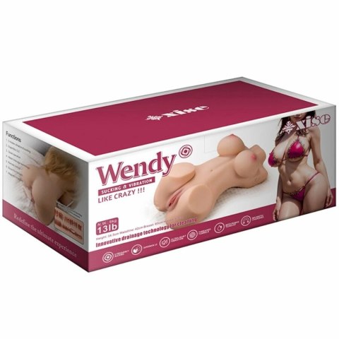 XISE Wendy Torso anatomiczny z wibracją i pilotem, 6 kg, TPE