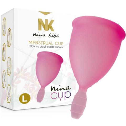 Nina Kiki kubeczek menstruacyjny L rożowy silikon medyczny