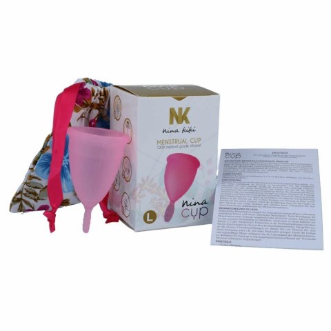 Nina Kiki kubeczek menstruacyjny L rożowy silikon medyczny