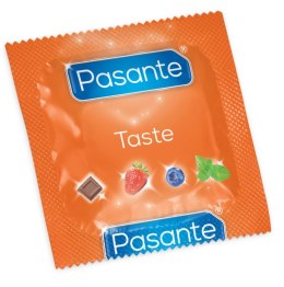 Pasante Taste zestaw 12 prezerwatyw smakowych mix kolorow i aromatow