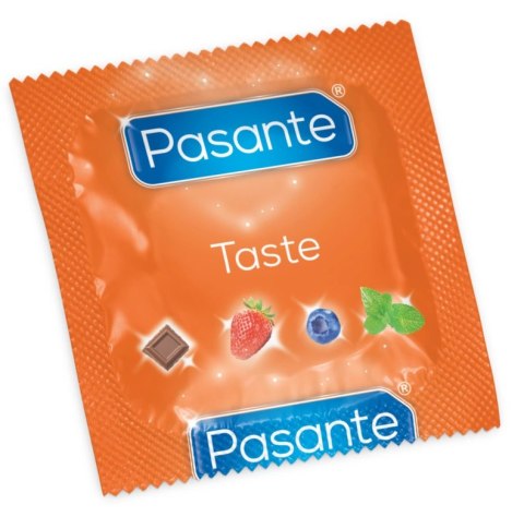 Pasante Taste zestaw 12 prezerwatyw smakowych mix kolorow i aromatow