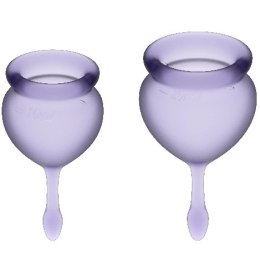 Satisfyer Feel Good Kubeczek Menstruacyjny Fioletowy 15ml+20ml Zestaw