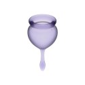 Satisfyer Feel Good Kubeczek Menstruacyjny Fioletowy 15ml+20ml Zestaw