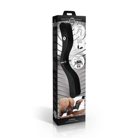 Exposed E-Stim Wooden Humbler Black - system elektro-stymulacji, drewno