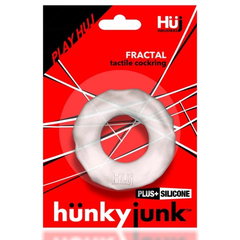 Hunkyjunk Fractal Pierścień Anatomiczny Plus+SILICONE Clear Ice
